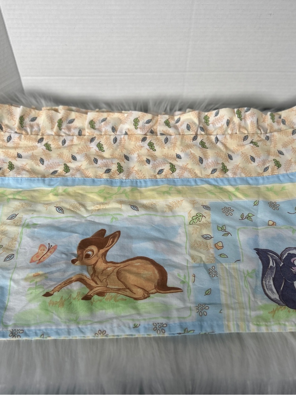 Vintage Disney Baby Valance. Thumper and Bambi